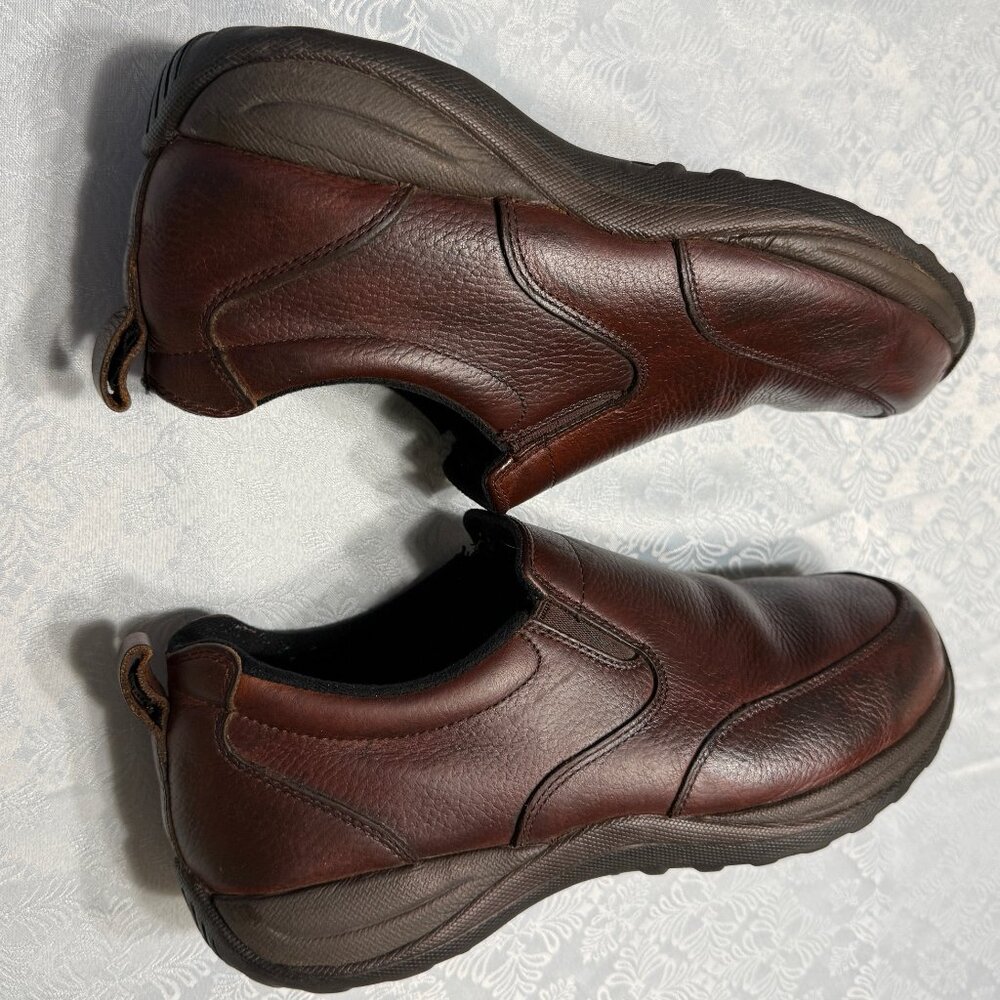 LL BEAN Men's Comfort Mocs brown leather size 10 wide